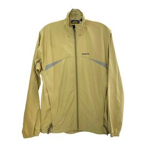 PATAGONIA Women's Waterproof Rain Jacket Full Zip in Yellow Size Medium